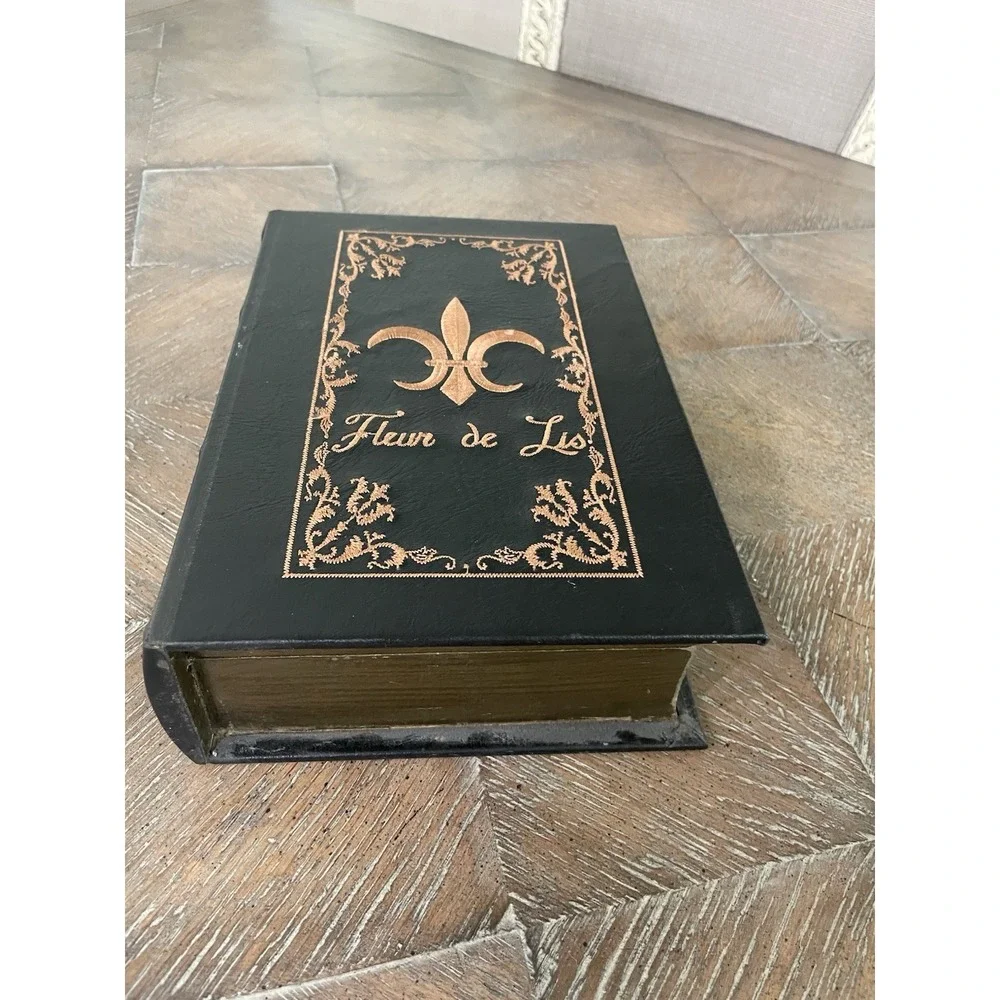 Vtg Wooden Book Box 